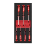 Afbeeldingen van MILWAUKEE® Foam Inlay schroevendraaier TX Set 1 (7 delig) Screwdriver TX Set 1 Foam Insert - 7 pc