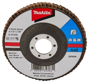 Afbeeldingen van Makita D-27230 Lamellenschuurschijf 115mm A40