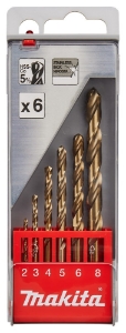 Afbeeldingen van Makita D-57168 Metaalboorset 6-delig