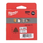 Afbeeldingen van MILWAUKEE® Schuurpapier voor schuurmachines 93 x 93 mm 93 x 93 H&L GR 240 - 10 pcs