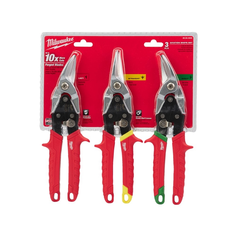 Afbeeldingen van MILWAUKEE® Plaatscharen set Metal Snips Set - 3 pcs
