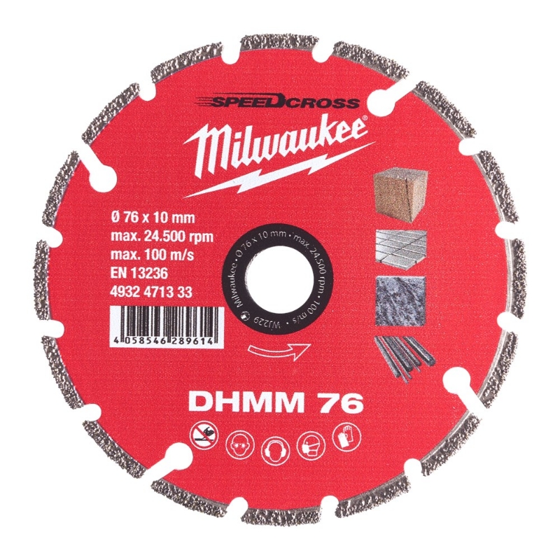 Afbeeldingen van MILWAUKEE® Doorslijpschijf Speedcross DHMM Diamond Multi Material Blade 76 - 1 pc