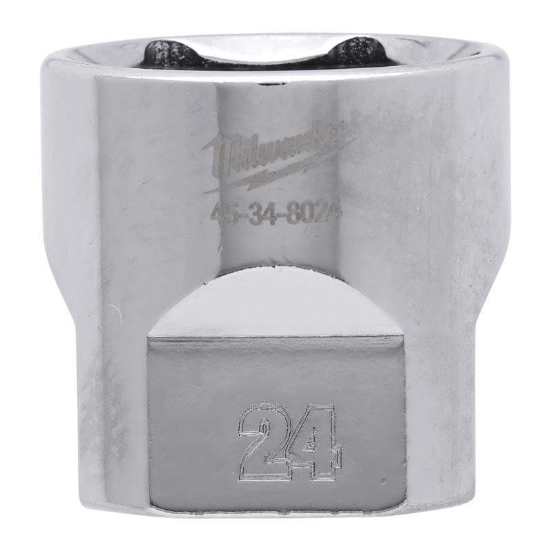 Afbeeldingen van MILWAUKEE® Dop 3/8˝ FOUR FLAT™ 3/8 Drive Socket Metric Standard - 24 mm