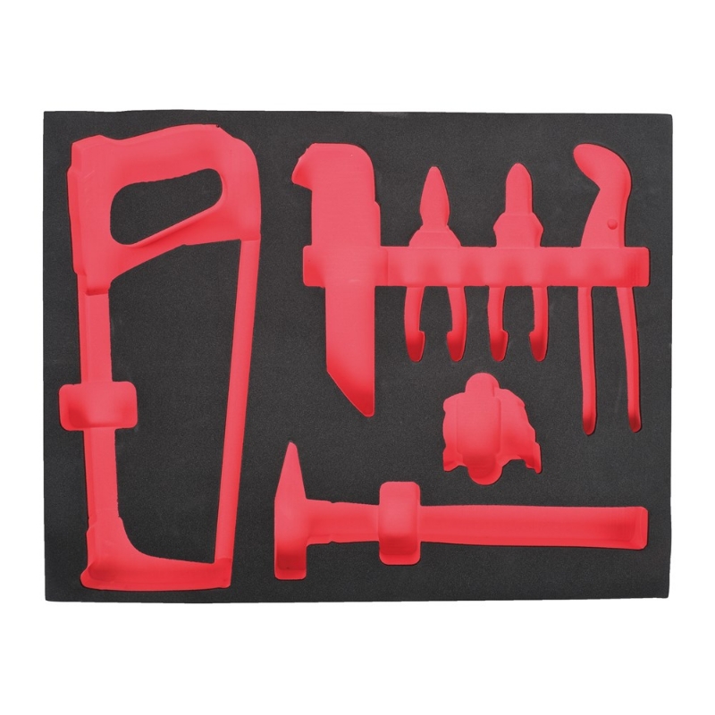 Afbeeldingen van MILWAUKEE® Lege foam inlays voor stalen gereedschapswagens Empty 15 pc General Tooling Foam Set