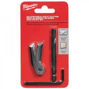 Afbeeldingen van MILWAUKEE® Reservemes/centreerboor/imbussleutel verstelbare gatzaag (gipsplaat) Adjustable Hole Cutter Consumables