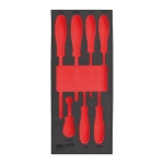 Afbeeldingen van MILWAUKEE® Lege foam inlays voor stalen gereedschapswagens Empty 7 pc Screwdriver SL Set Foam Insert