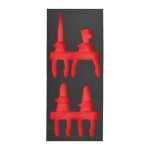 Afbeeldingen van MILWAUKEE® Lege foam inlays voor stalen gereedschapswagens Empty 4 pc VDE Pliers Set 2 Foam Insert