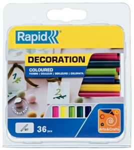 Afbeeldingen van Rapid Lijmpatronen 7 mm gekleurd