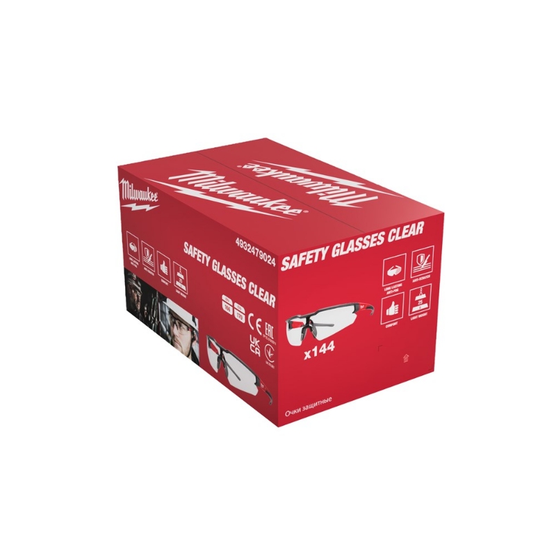 Afbeeldingen van MILWAUKEE® Veiligheidsbril enhanced Bulk Enhanced Safety Glasses Clear