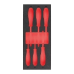 Afbeeldingen van MILWAUKEE® Lege foam inlays voor stalen gereedschapswagens Empty 6 pc Screwdriver TX Set 2 Foam Insert
