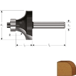 Afbeeldingen van Rotec HM Afrondprofielfrees, GOLD-LINE 271