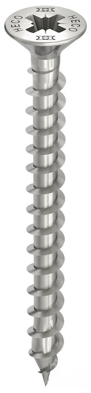 Afbeeldingen van HECO Spaanplaatschroef platverzonken kop Pozi-Drive RVS A2 HECO-TOPIX-plus