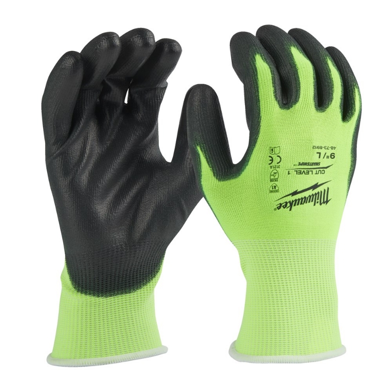 Afbeeldingen van MILWAUKEE® Hi-vis Cut A Handschoenen Hi-Vis Cut A Handschoenen - 9/L - 1pc