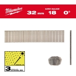 Afbeeldingen van MILWAUKEE® Brad spijkers, 18 gauge, dunne kop Inox 18G / 32 mm / SC3 - 5.000 pc