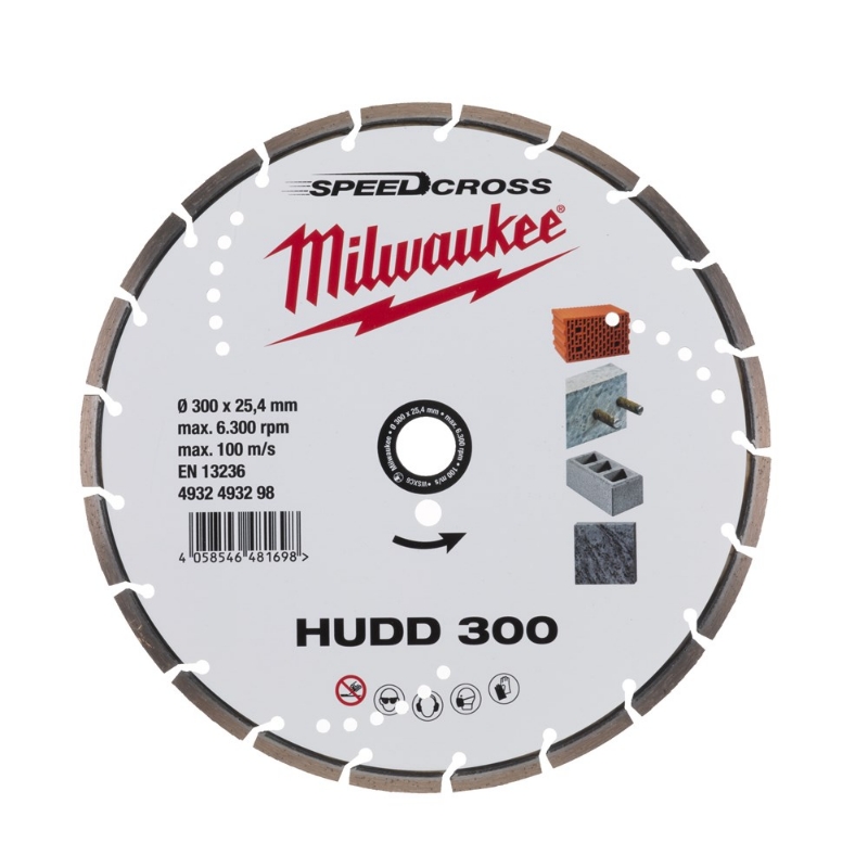 Afbeeldingen van MILWAUKEE® Doorslijpschijf Speedcross HUDD HUDD 300 mm - 1 pc
