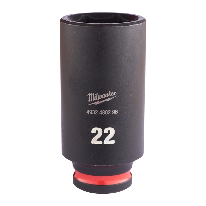 Afbeeldingen van MILWAUKEE® Slagdop 3/8 lang 22 mm 3/8" impact socket deep - 1 pc