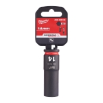 Afbeeldingen van MILWAUKEE® Slagdop 3/8 lang 14 mm 3/8" impact socket deep - 1 pc