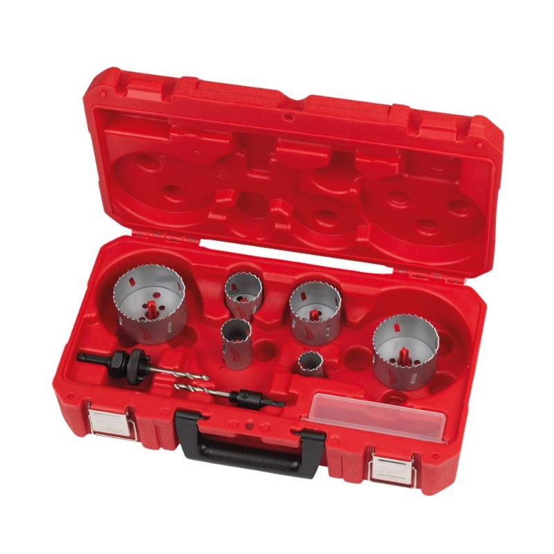 Afbeeldingen van MILWAUKEE® Bi-metaal aannemers gatzaagset Contractor Holesaw Set - 10pc