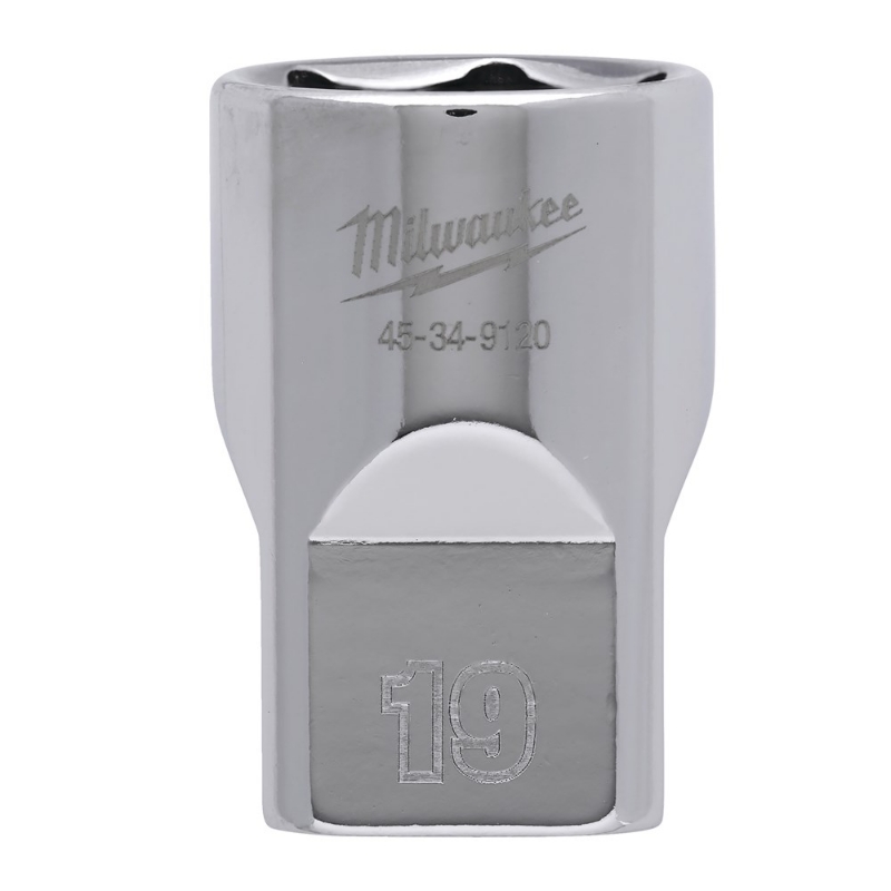 Afbeeldingen van MILWAUKEE® Dop 1/2˝ FOUR FLAT™ 1/2 Drive Socket Metric Standard - 19 mm