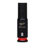 Afbeeldingen van MILWAUKEE® Slagdop 1/4 lang 8 mm 1/4" impact socket deep - 1 pc