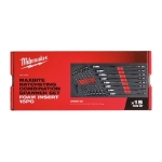 Afbeeldingen van MILWAUKEE® Foam Inlay Ringratel-steeksleutel set MAXBITE™