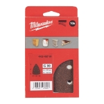 Afbeeldingen van MILWAUKEE® Schuurpapier voor schuurmachines 93 x 93 mm 100 x 147 H&L GR 80 - 10 pcs