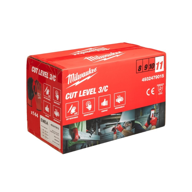 Afbeeldingen van MILWAUKEE® Cut C Handschoenen Bulk Cut C Handschoenen - 11/XXL - 144pc