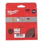 Afbeeldingen van MILWAUKEE® Schuurpapier voor vlakschuurmachines ⌀125 & 150 mm 125 mm H&L GR 40 - 10 pc