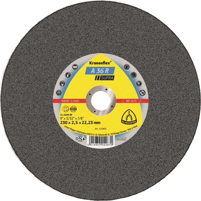 Afbeeldingen van Klingspor Doorslijpschijven A 36 R
