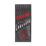 Afbeeldingen van MILWAUKEE® Foam Inlay Ringratel-steeksleutel Flex set MAXBITE™ Maxbite Flex Head Spanner Set Foam Insert