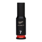 Afbeeldingen van MILWAUKEE® Slagdop 1/4 lang 7 mm 1/4" impact socket deep - 1 pc