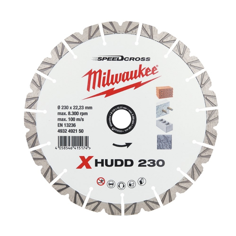Afbeeldingen van MILWAUKEE® Doorslijpschijf Speedcross X-HUDD XHUDD 230 mm - 1 pc