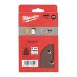 Afbeeldingen van MILWAUKEE® Schuurpapier voor schuurmachines 93 x 93 mm 100 x 147 H&L GR 180 - 10 pcs