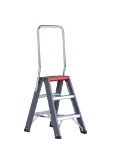 Afbeeldingen van Altrex Dubbel oploopbare trap - aluminium (gecoat) Falco