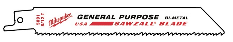 Afbeeldingen van MILWAUKEE® Reciprozaagblad 150 x 8 / 12 Tpi - 50 pcs