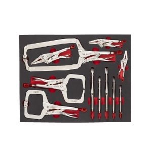 Afbeeldingen van MILWAUKEE® Foam inlay TORQUE LOCK™ griptangenset (11-delig) Grip Pliers Set Foam Insert - 11 pcs