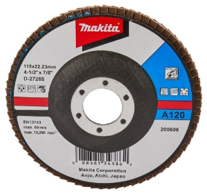 Afbeeldingen van Makita D-27268 Lamellenschuurschijf 115mm 