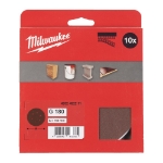Afbeeldingen van MILWAUKEE® Schuurpapier voor vlakschuurmachines ⌀125 & 150 mm 150 mm H&L GR 180 - 10 pc