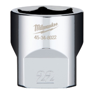 Afbeeldingen van MILWAUKEE® Dop 3/8˝ FOUR FLAT™ 3/8 Drive Socket Metric Standard - 22 mm