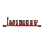 Afbeeldingen van MILWAUKEE® Slagdoppenset 3/8 op rail 3/8" impact socket STD set-9pc