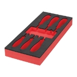 Afbeeldingen van MILWAUKEE® Lege foam inlays voor stalen gereedschapswagens Empty 6 pc Screwdriver TX Set 2 Foam Insert