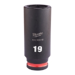 Afbeeldingen van MILWAUKEE® Slagdop 3/8 lang 19 mm 3/8" impact socket deep - 1 pc