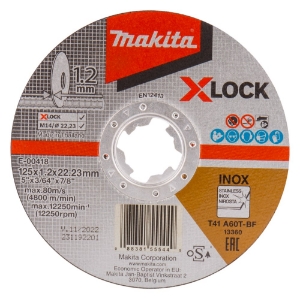 Afbeeldingen van Makita E-00418 Doorslijpschijf RVS X-LOCK