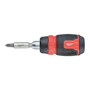 Afbeeldingen van MILWAUKEE® Schroevendraaier multi-Bit 8 in 1 ratelend compact 8 in 1 Compact Ratcheting Multi-Bit Screwdriver