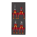 Afbeeldingen van MILWAUKEE® VDE tangen set 2 foam inlay (4-delig) VDE Pliers Set 2 Foam Insert - 4 pc