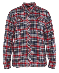 Afbeeldingen van Blåkläder overhemd flanel 3299 Marine Blauw 