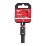 Afbeeldingen van MILWAUKEE® Slagdop 1/4 lang 6 mm 1/4" impact socket deep - 1 pc