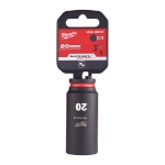 Afbeeldingen van MILWAUKEE® Slagdop 3/8 lang 20 mm 3/8" impact socket deep - 1 pc