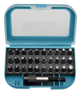 Afbeeldingen van Makita P-73374 Schroefbitset 31-delig