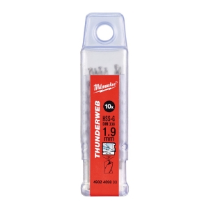 Afbeeldingen van MILWAUKEE® Metaalboor HSS-G TW 1.9 x 46 - 10 pcs